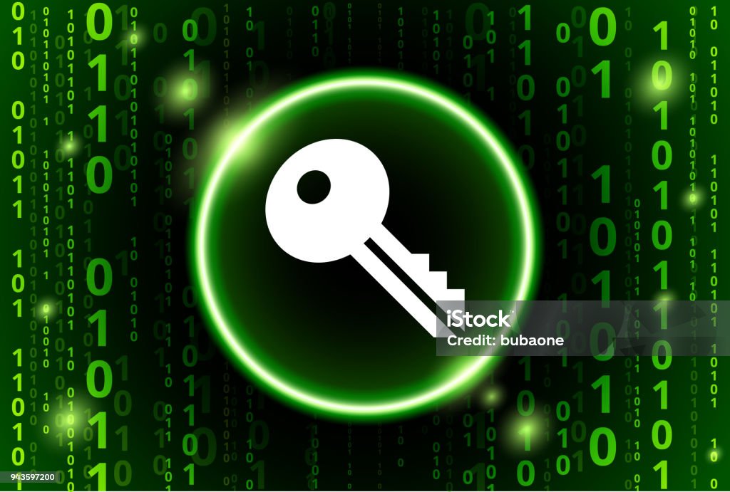 Key Binary Code Vector Pattern Background Stock Illustration - Download ...