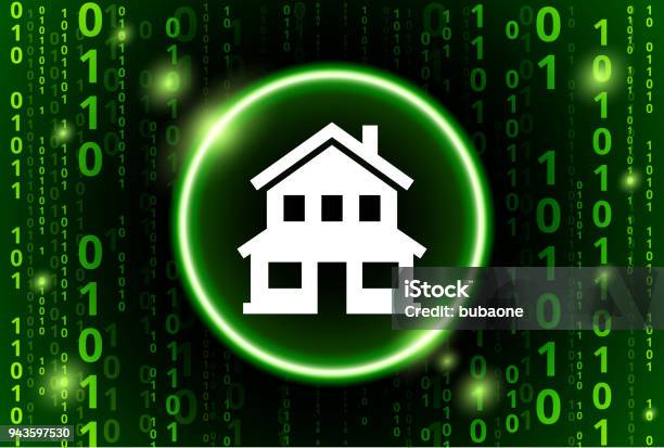 Binary Code Houses Home Binary Code Vector Pattern Background Stock Illustration ...