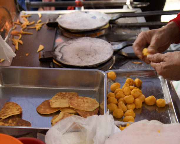 istock Making waffles in street, Macau 943597732