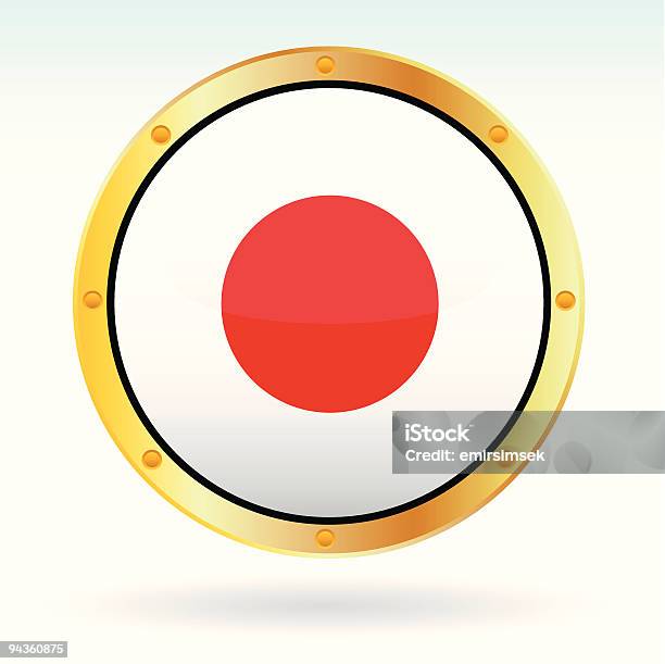 Bandeira Do Japão - Arte vetorial de stock e mais imagens de Bandeira - Bandeira, Bandeira do Japão, Ilustração