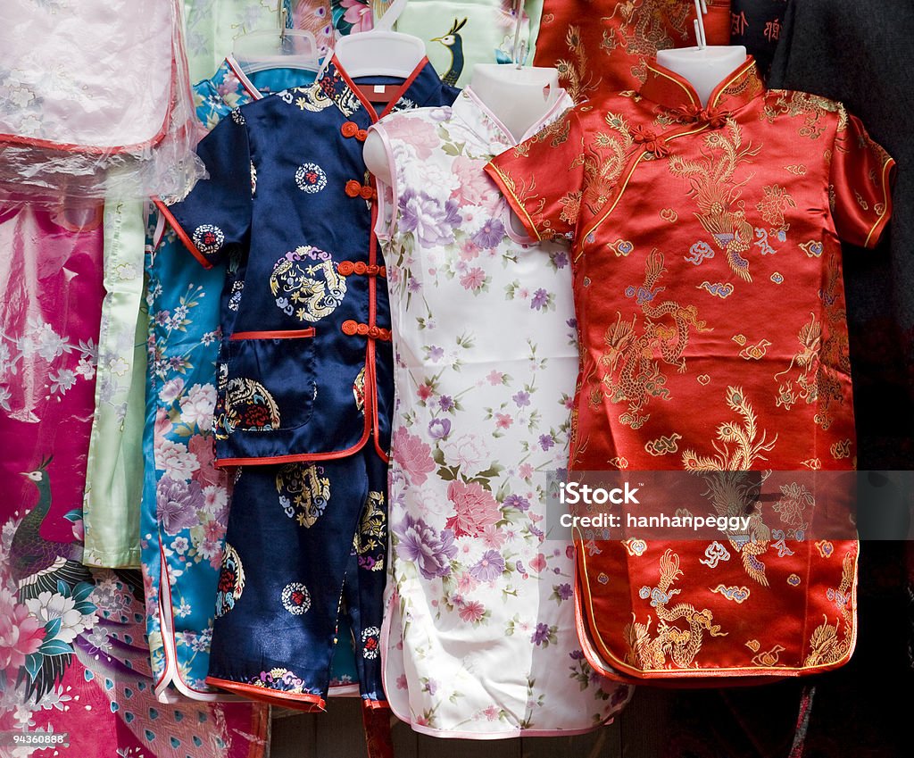 Bayetas de seda - Foto de stock de Cheongsam libre de derechos