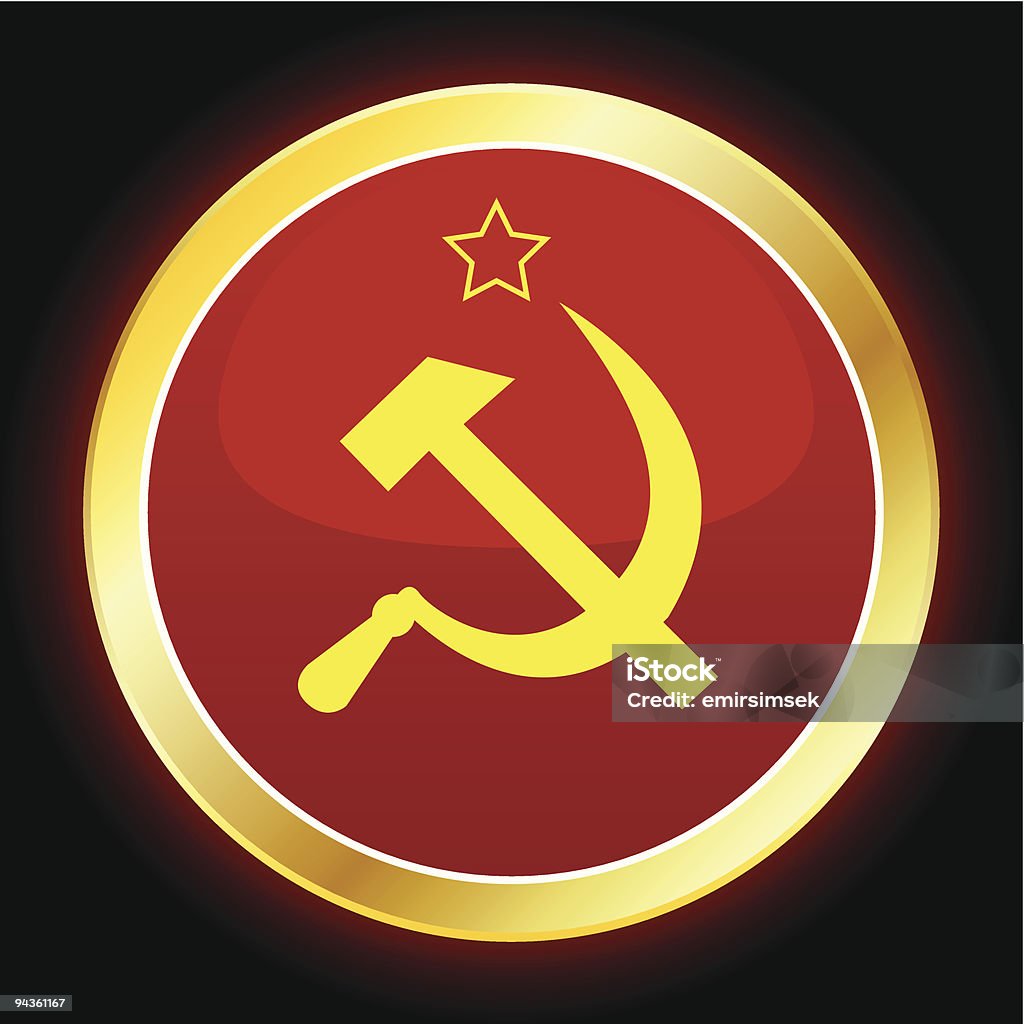 Bandiera dell'ex Unione Sovietica - arte vettoriale royalty-free di A forma di stella