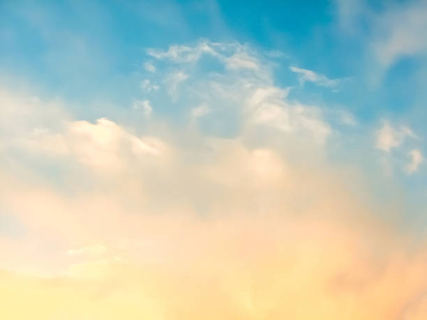View Of The Clouds Through A Light Filter Stock Photo - Download Image Now  - Sky, Cloud - Sky, Backgrounds - iStock