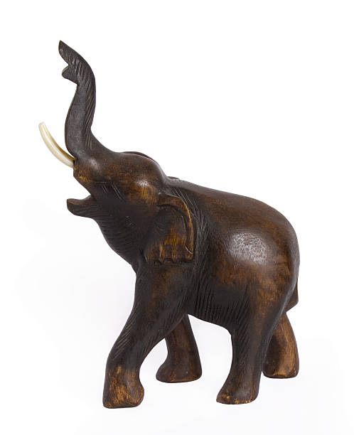 istock Wooden elephant figurine from Thailand 94362230