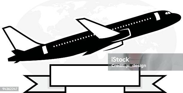 Jet Series Stock Illustration - Download Image Now - Airplane, Art And Craft, Black And White