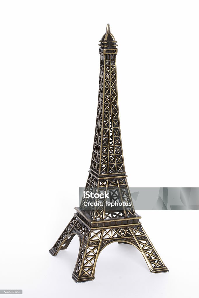Petite bronze copie de la Tour Eiffel - Photo de Photographie libre de droits