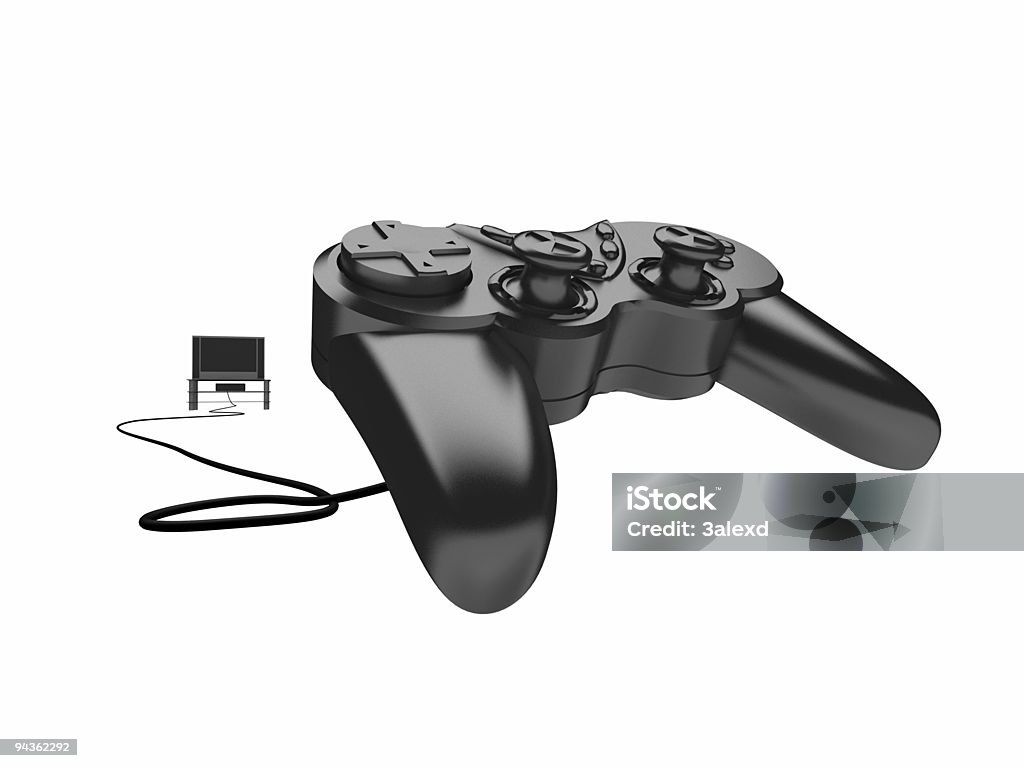 Control Pad Control Pad- 3D rendering. Video Game Stock Photo