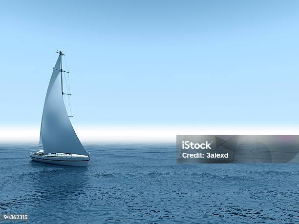 Яхта Море — стоковые фотографии и другие картинки Парусная лодка - Парусная лодка, Парусный спорт, Море