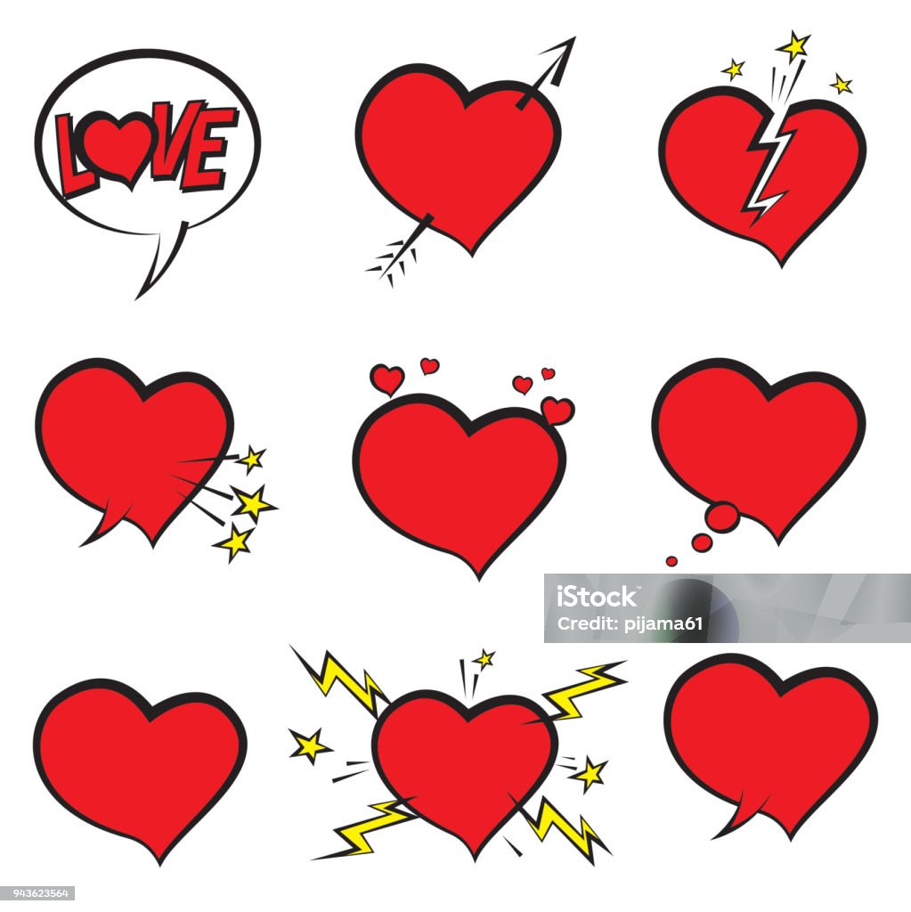 Love Heart Arrow Drawing Vector Love Heart Arrow Drawing Abstract stock vector