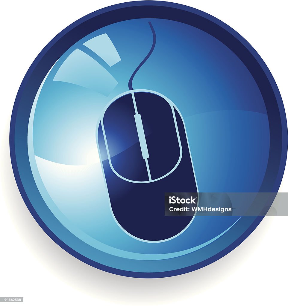Mouse Button Computer Mouse Button Stock Illustration - Download Image Now - Blue ...