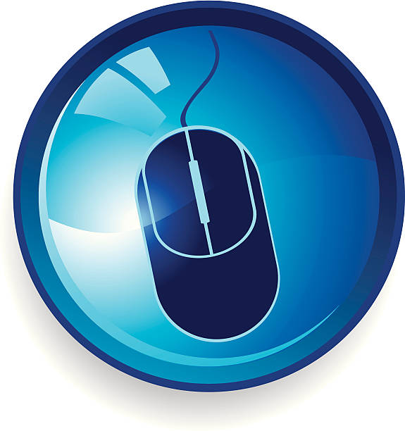 Computer Mouse Button vector art illustration