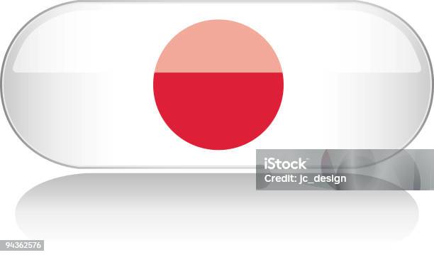 Ilustración de Brillante Serie Bandera De Japón y más Vectores Libres de Derechos de Bandera - Bandera, Bandera japonesa, Blanco - Color