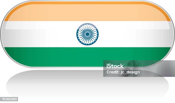 Série Brilhante De Bandeira De India - Arte vetorial de stock e mais imagens de Açafrão - Açafrão, Bandeira, Bandeira da Índia