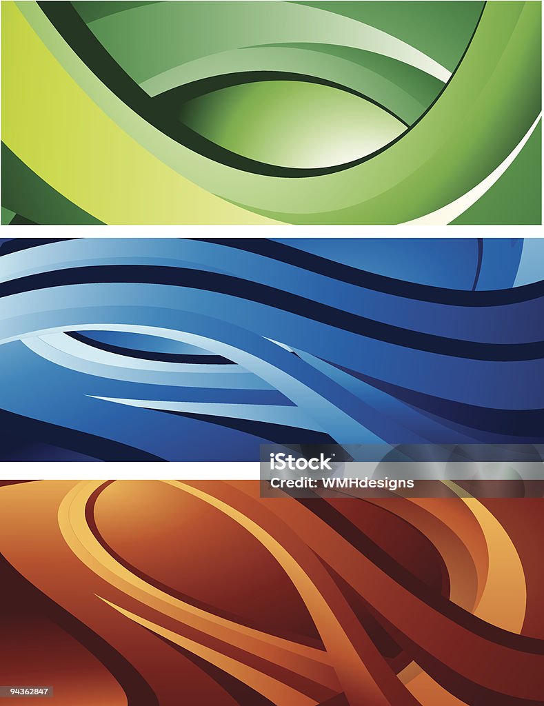 Three Backrounds Three Colored Backgrounds Stock Illustration - Download Image Now ...