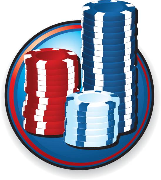 Poker Chips vector art illustration