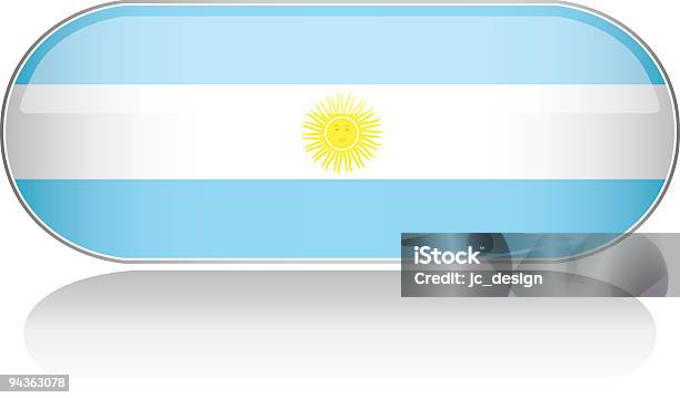 Serie Lucido Bandieraargentina - Immagini vettoriali stock e altre immagini di America del Sud - America del Sud, Argentina - America del Sud, Bandiera