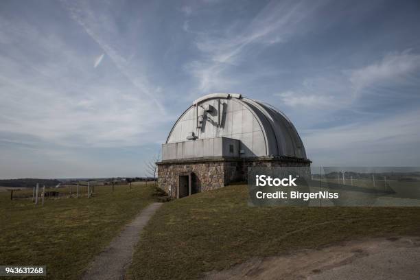 Meridian Circle Dome In Brorfelde An Abandoned Astronomical Observatory Denmark Stock Photo - Download Image Now