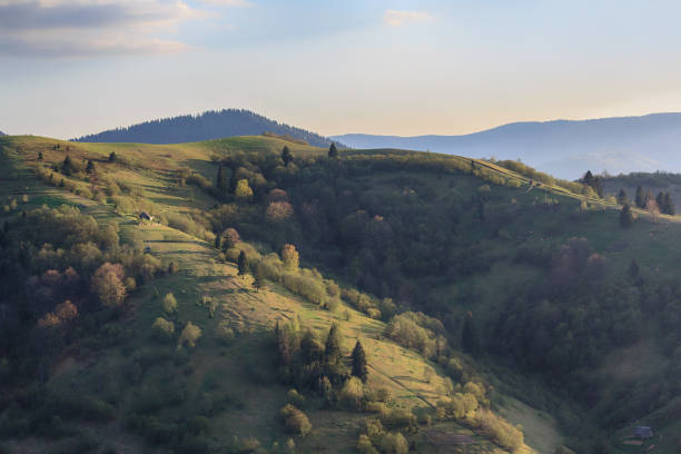 istock Beautiful mountain landscape with sunlight. Carpathians 943636710