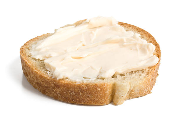 istock Slice of bread with cheese cream 94364203