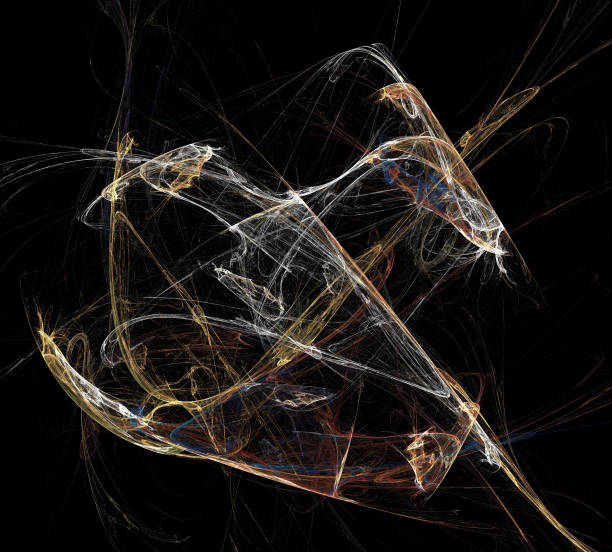 istock image of one Digital Fractal on Black Color 943642456