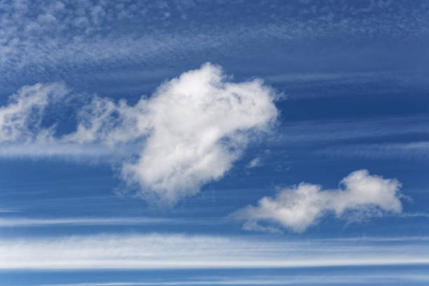 istock Blue sky background with white clouds and sunlight in the sky 943642588