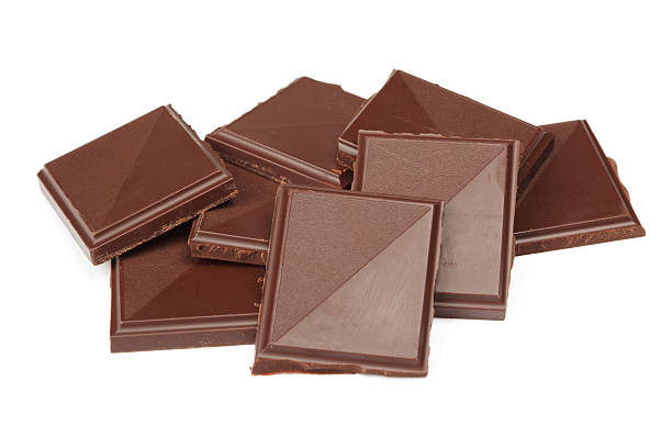 istock Pile of dark chocolate isolated 94364507