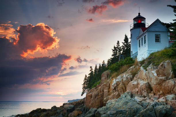 istock Sunset at Bass Harbor Lighthouse 943648626