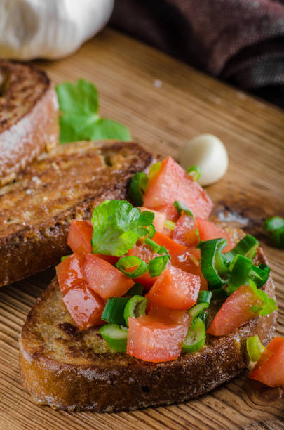 istock French garlic toast with vegetable salad 943649636