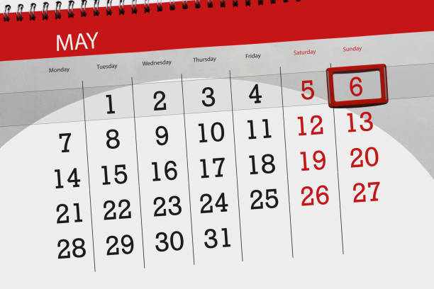 istock The daily business calendar page 2018 May 6 943656442