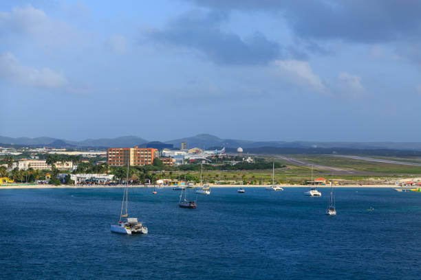 istock Sailboats by Aruba Airport 943660214