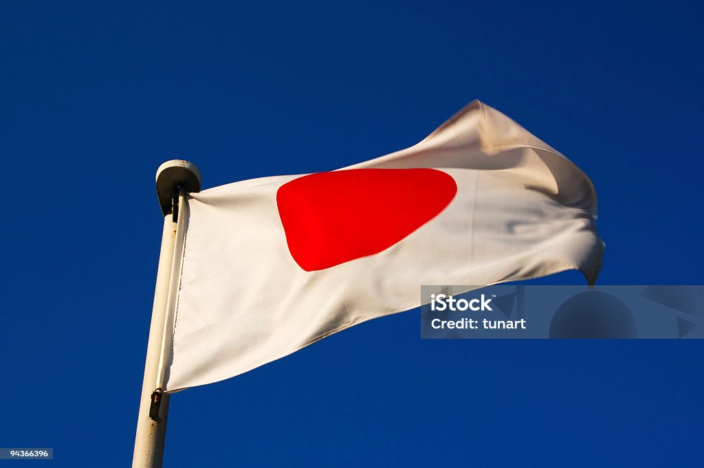 Bandiera del Giappone - Foto stock royalty-free di Asia