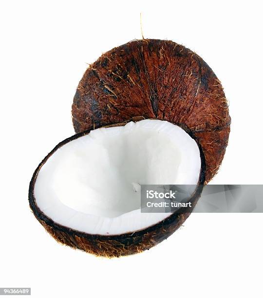Kokosowy - zdjęcia stockowe i więcej obrazów Bez ludzi - Bez ludzi, Białe tło, Biały