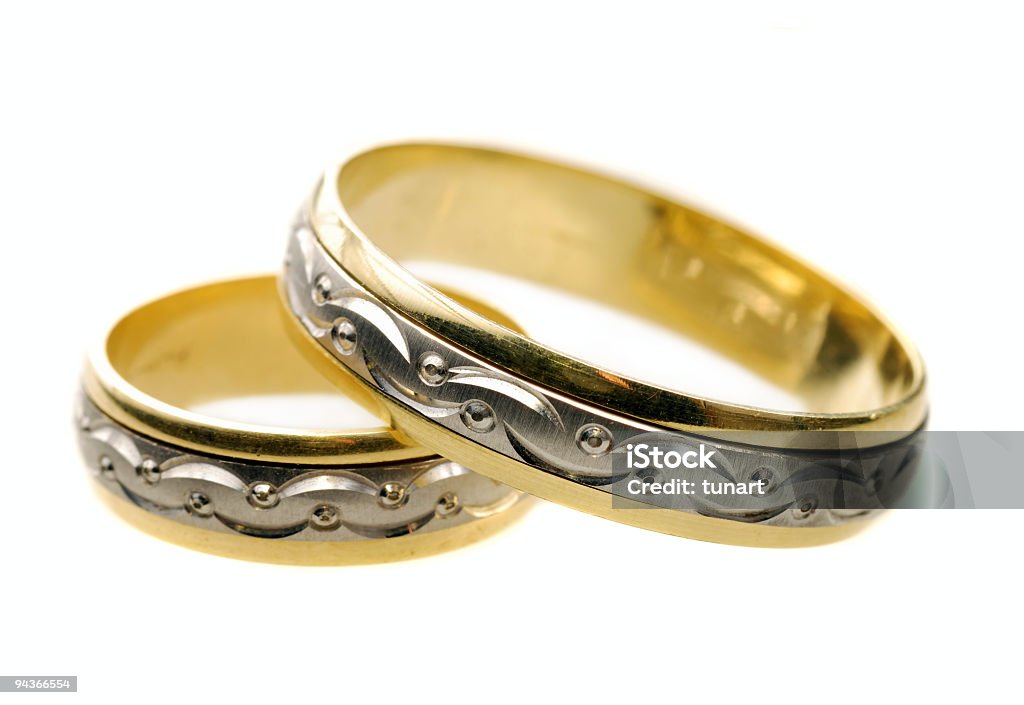 Matrimonio anelli - Foto stock royalty-free di Fede nuziale