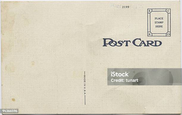 Antique Post Card Printed In 1939 Stock Photo - Download Image Now - Postcard, Antique, Backgrounds