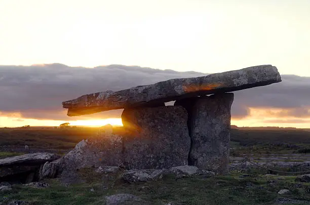 Photo of Poulnabrone Dolmen, The Burren, County Clare, Ireland