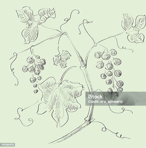 Uva - Arte vetorial de stock e mais imagens de Botânica - Ciência de plantas - Botânica - Ciência de plantas, Clip Art, Colheita