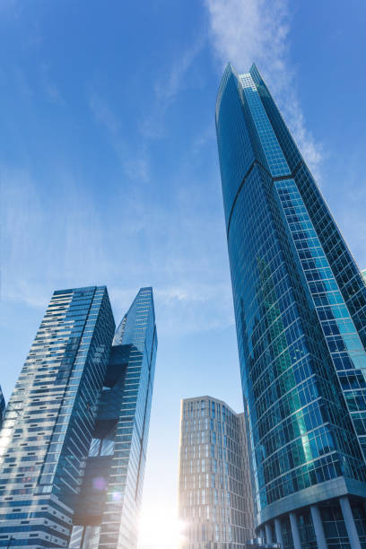 istock Modern skyscrapers in business district 943671568