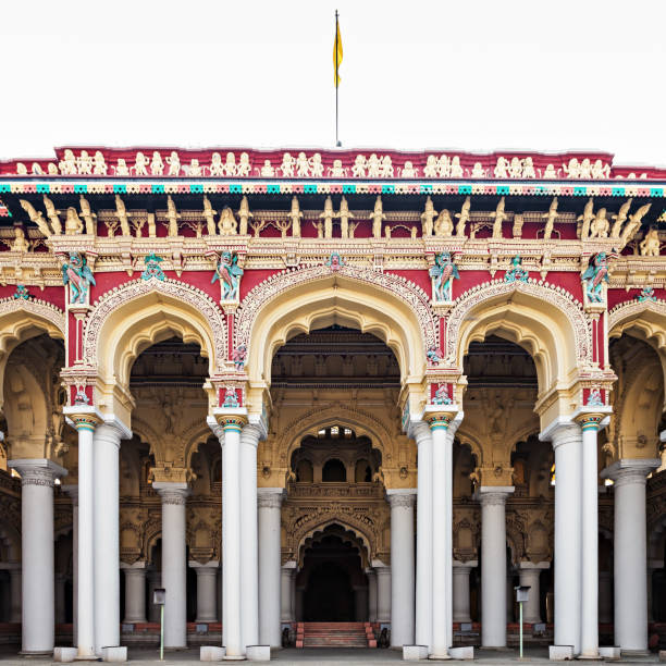 thirumalai nayak palace - madurai kerala india tamil nadu fotografías e imágenes de stock