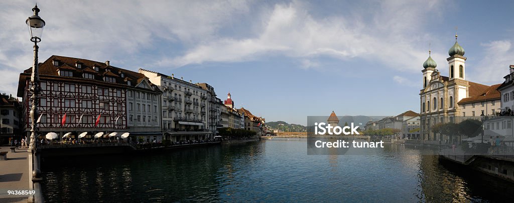 Panorama Luzern - Lizenzfrei Architektur Stock-Foto