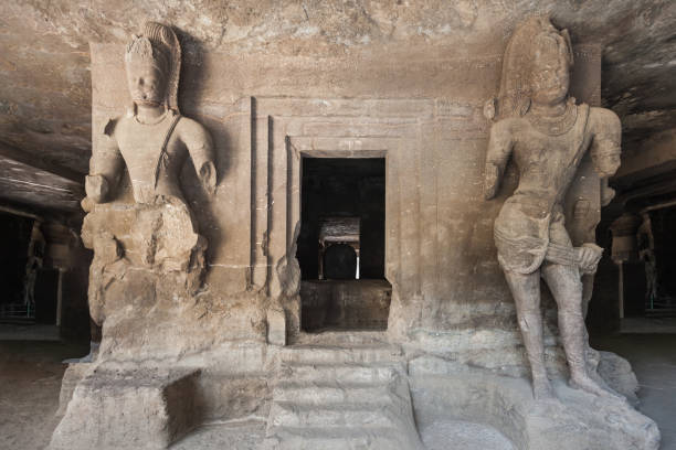 Elephanta Island caves near Mumbai in Maharashtra state, India