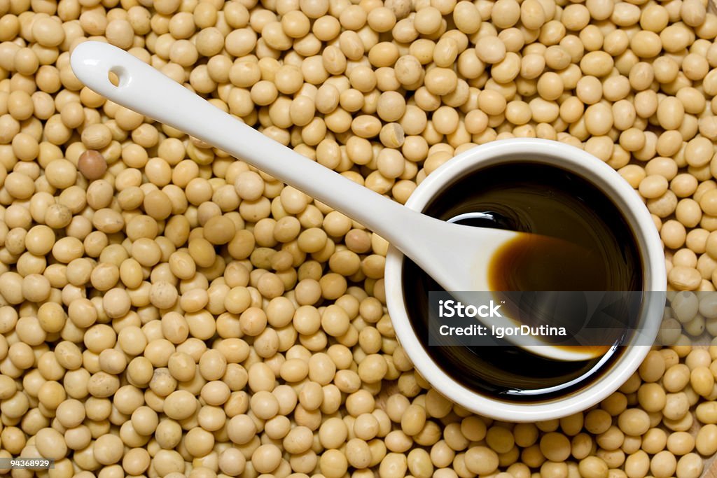 Soy sauce nad beans  Bean Stock Photo