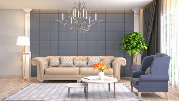 istock Interior living room. 3d illustration 943691492