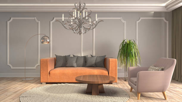 istock Interior living room. 3d illustration 943691652