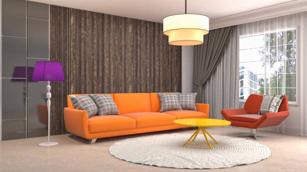 istock Interior living room. 3d illustration 943696740