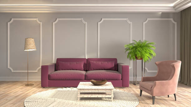 istock Interior living room. 3d illustration 943696874