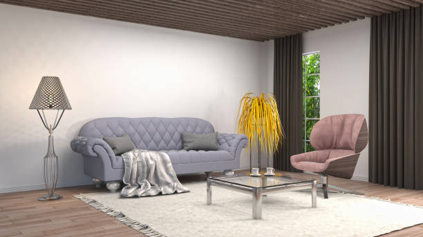 istock Interior living room. 3d illustration 943697482