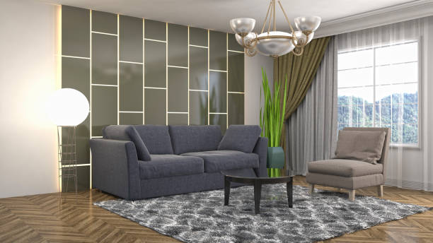 istock Interior living room. 3d illustration 943697702