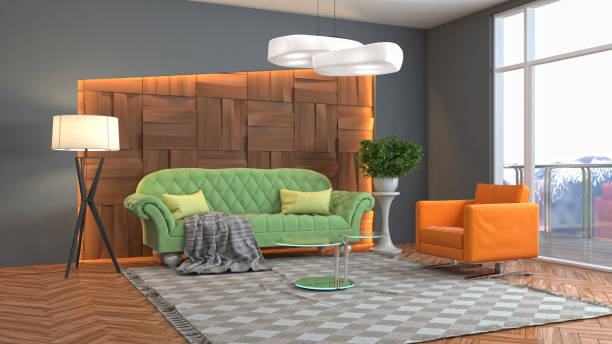 istock Interior living room. 3d illustration 943697796