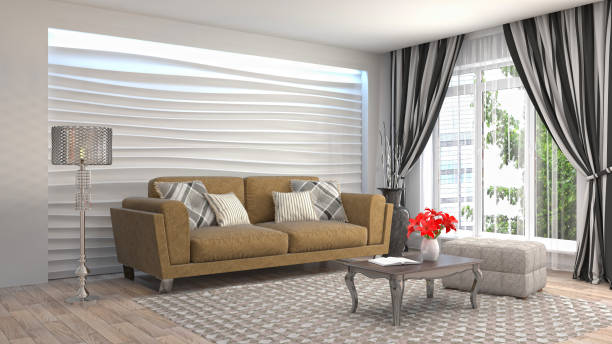 istock Interior living room. 3d illustration 943697862