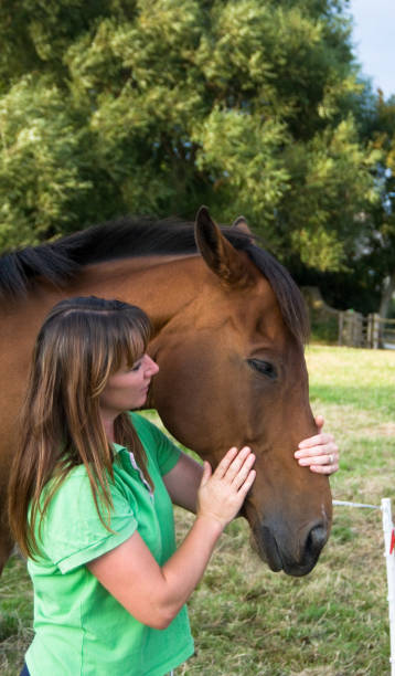 istock Women and horse, 94369943